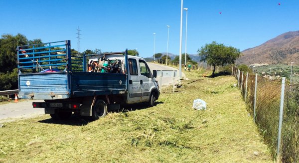 Estepona acondiciona Camino de Casares y el Parque San Isidro de Labrador con motivo de su romería