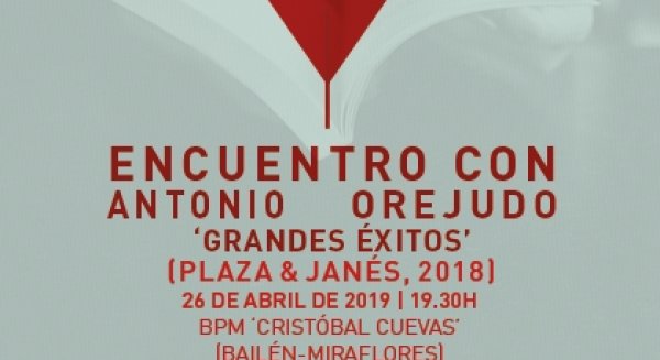 El V Ciclo 'Encuentros con Autores' acoge la obra 'Grandes éxitos' de Antonio Orejudo