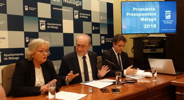 El Ayuntamiento de Málaga propone un proyecto de presupuesto que supera 821 millones de euros