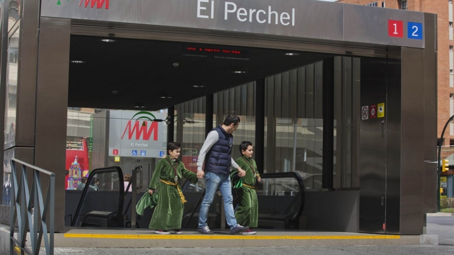 Málaga tendrá servicio ininterrumpido de metro del Miércoles al Viernes Santo