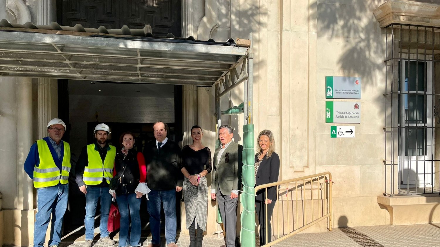 Justicia destina más de 88.400 euros a obras de emergencia en la fachada de la sede del TSJA