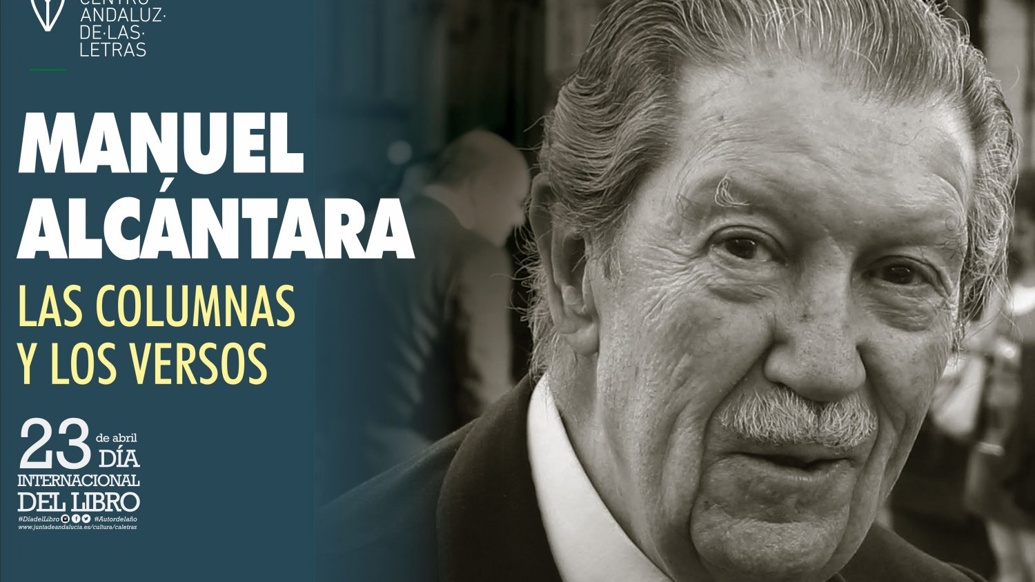 Málaga celebrará el Día del Libro rindiendo homenaje a Manuel Alcántara