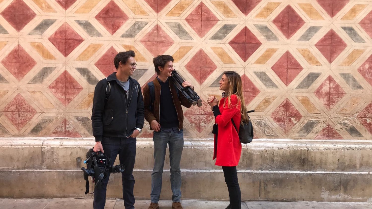 La televisión francesa TF1 graba un reportaje turístico sobre Málaga