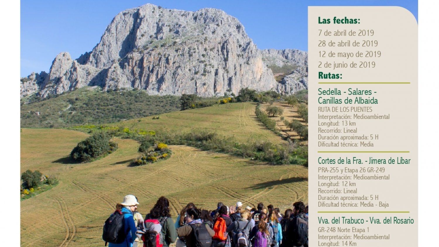 Vuelven las rutas de senderismo en municipios menores de 20.000 habitantes