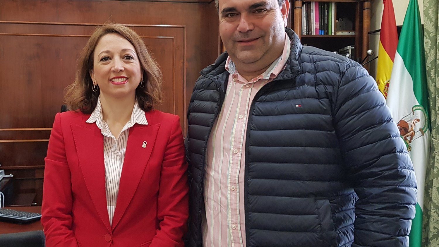 La delegada de la Junta aborda con el alcalde de Pizarra el desdoblamiento de la A-357