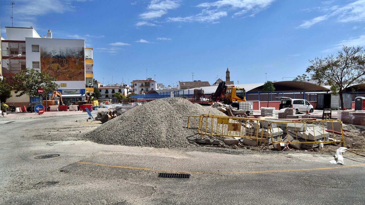 Las obras de remodelación y mejora del tráfico en la céntrica avenida San Lorenzo entran en su recta final
