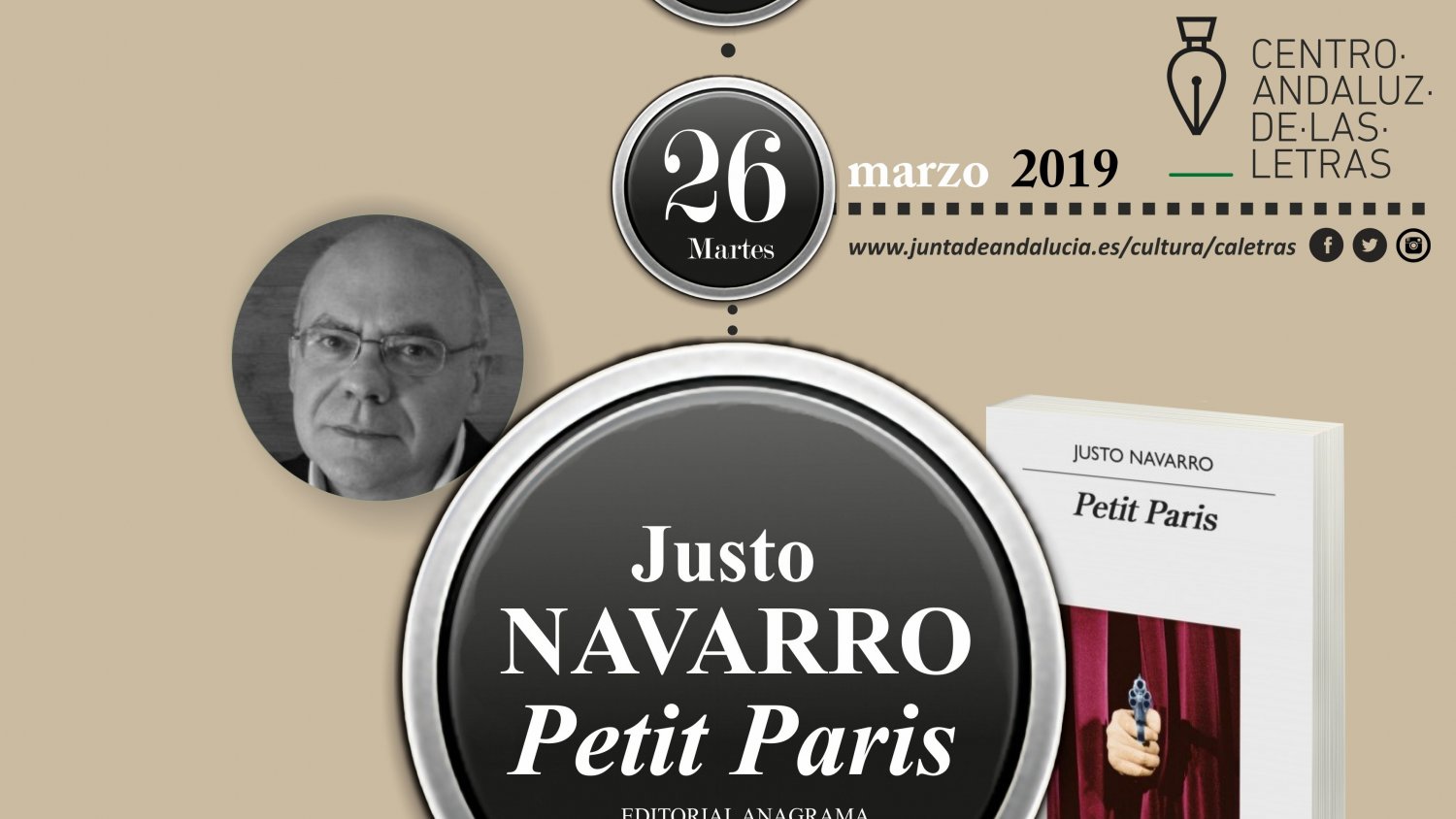Justo Navarro presenta su nueva novela, ‘Petit Paris’