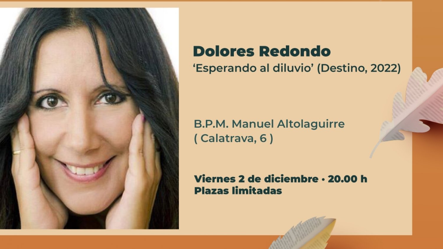 Dolores Redondo clausura las VI Catas Literarias de 'un otoño de cultura'