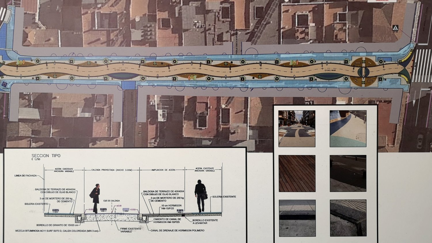 Las obras de peatonalización de calle del Mar están previstas que finalicen el 1 de mayo