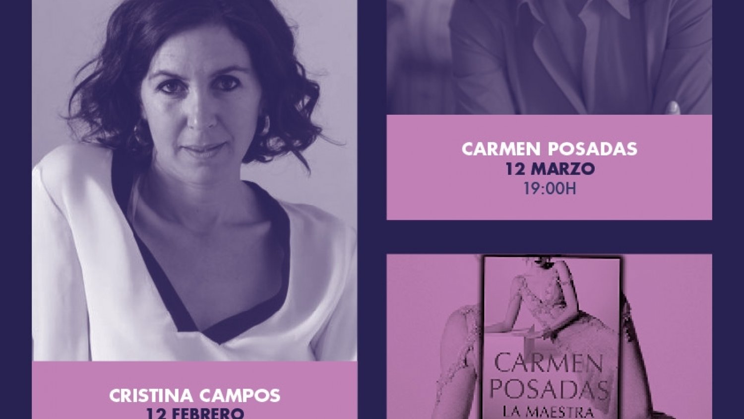 Carmen Posadas y su novela 'La maestra de títeres' protagonistas del ciclo 'Ellas Escriben II'