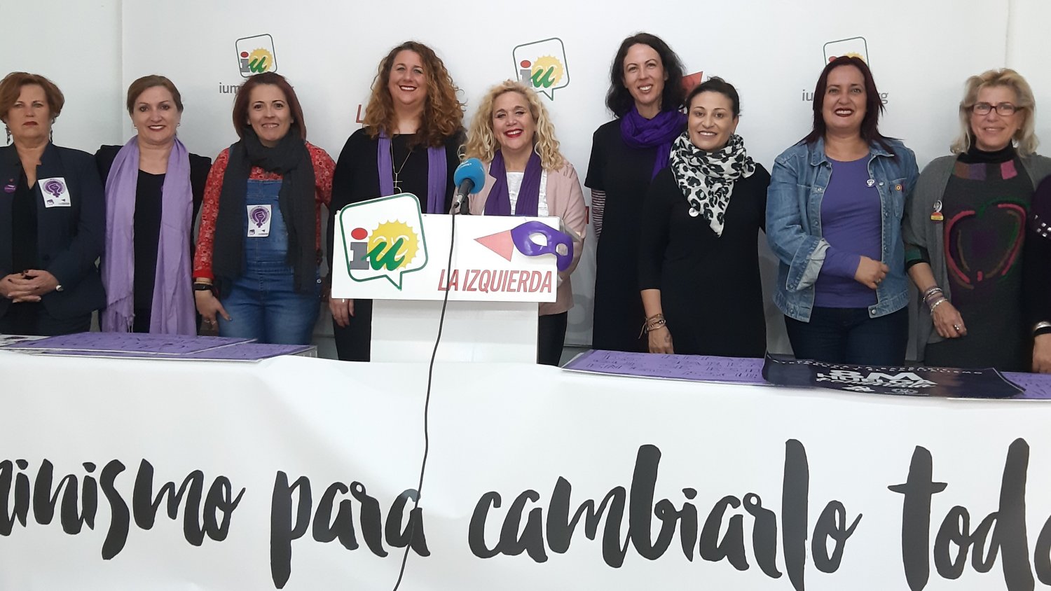 Mujeres de IU y PCA  hacen un llamamiento a secundar las movilizaciones del 8M