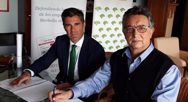 Unicaja Banco renueva su apoyo a los empresarios y pymes de Apymem de Marbella