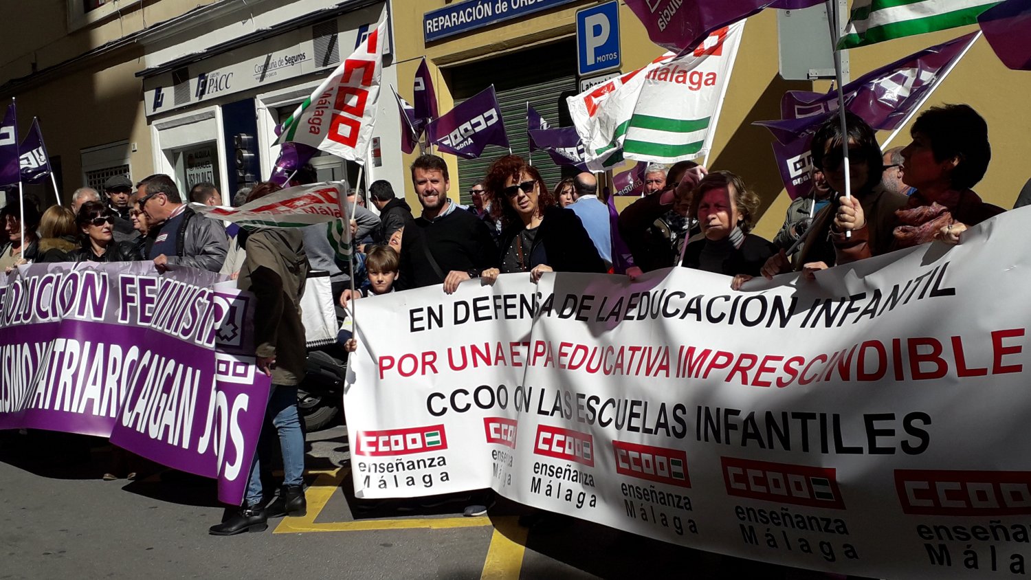 CCOO se moviliza en defensa del personal del primer ciclo de Educación Infantil contra su precariedad laboral