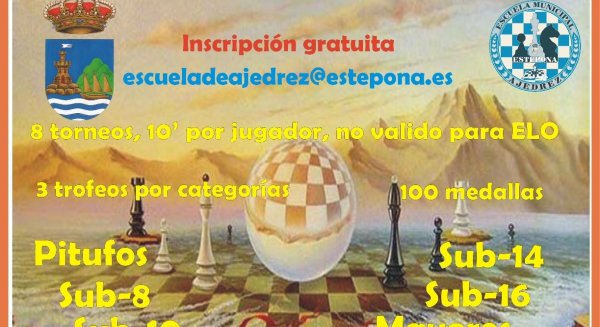 El Ayuntamiento organiza el II Abierto Nacional de Ajedrez 'Estepona Vive sus Calles'