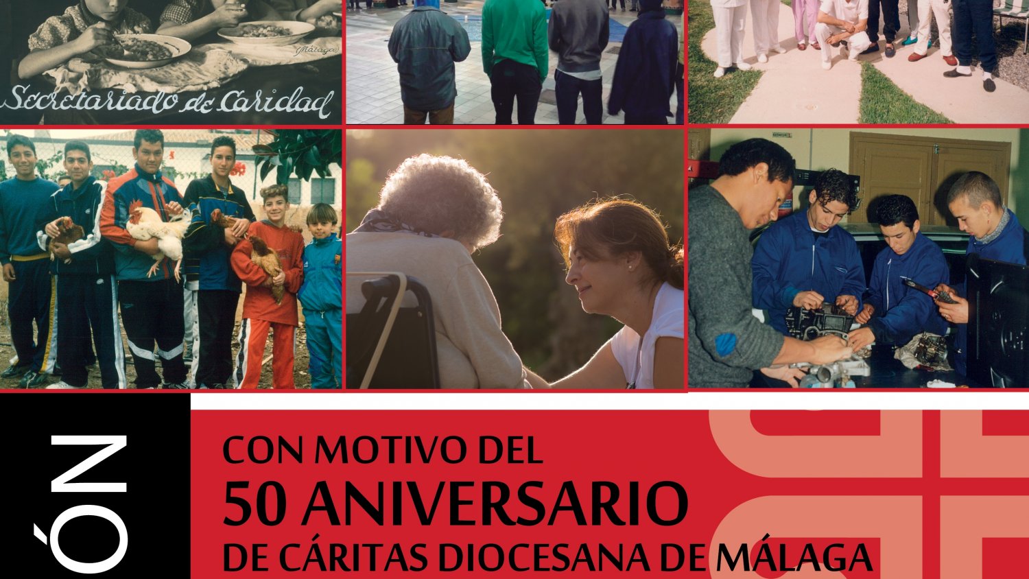Cáritas conmemora su 50 aniversario con una exposición fotográfica en la antigua Casa Consistorial