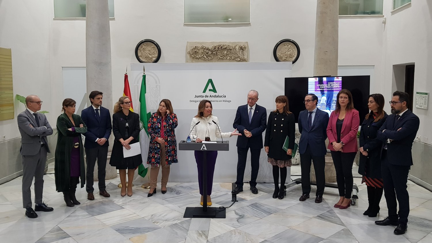 Navarro reivindica la unidad para construir una Málaga libre de violencia machista