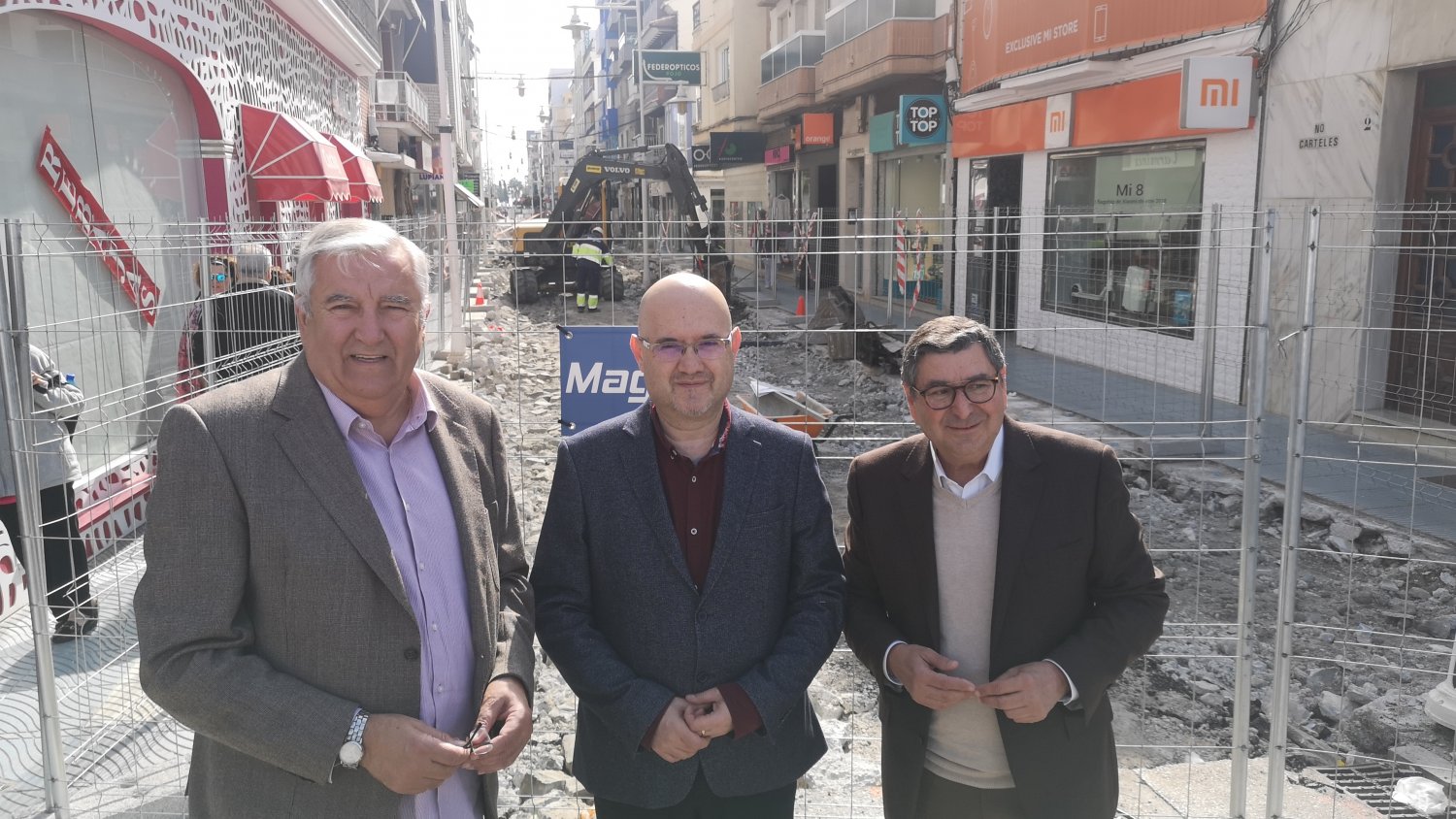 Avanzan las obras para la conversión de calle del Mar en un gran bulevar peatonal