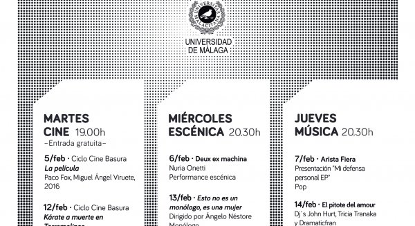 Música, teatro y cine en febrero en el contenedor cultural