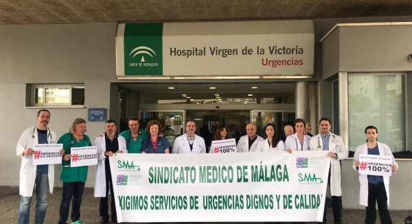 Los médicos de Urgencias de los hospitales de Málaga denuncian la grave situación de este servicio