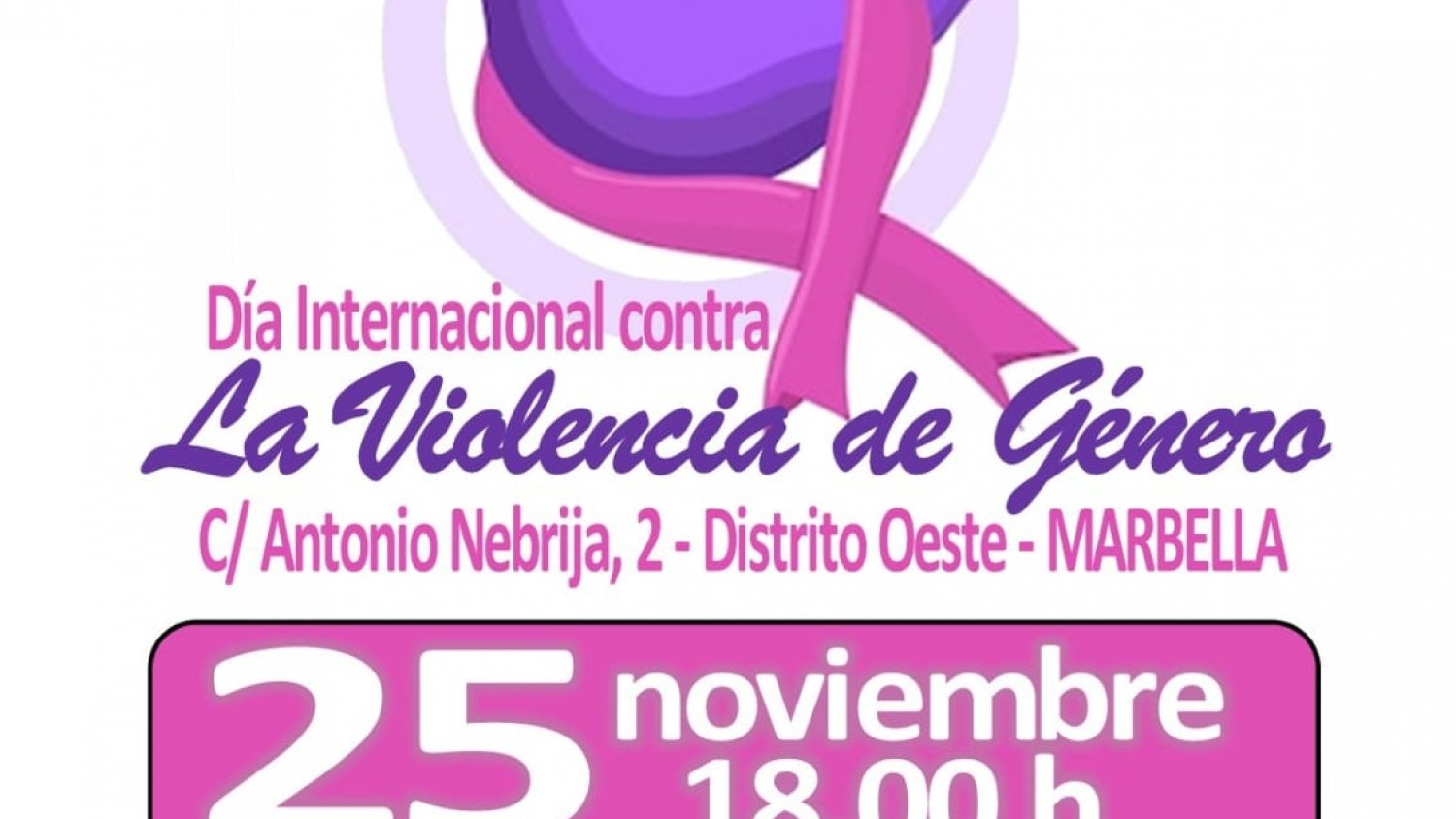 El Distrito Oeste de Marbella acoge una charla con motivo del Día Internacional contra la Violencia de Género