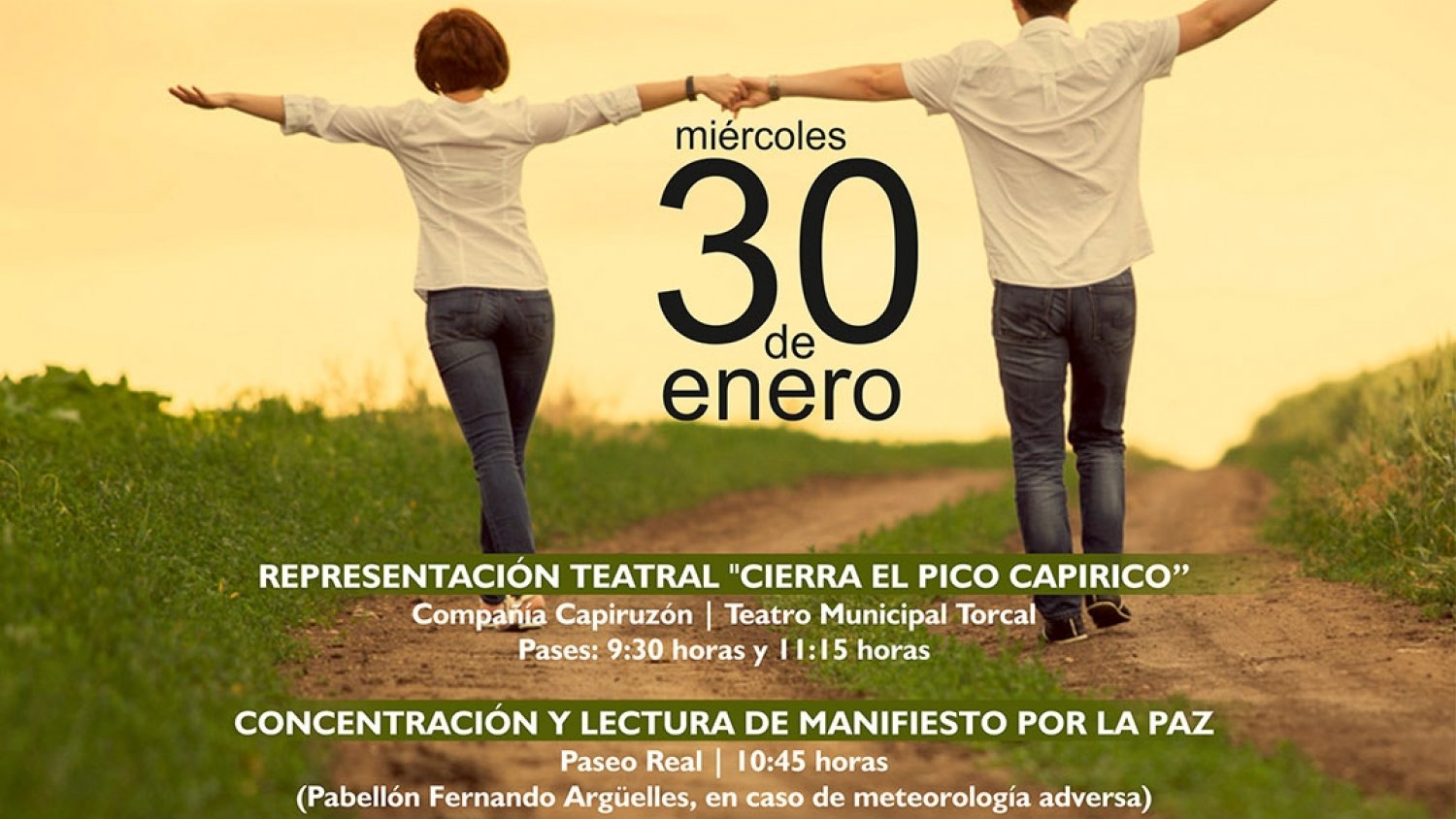La ciudad de Antequera conmemorará el Día Internacional de la Paz y de la No Violencia