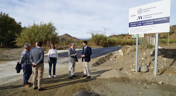 Diputación concluye una obra del Plan Vía-ble que acorta la conexión viaria entre Coín y Alozaina
