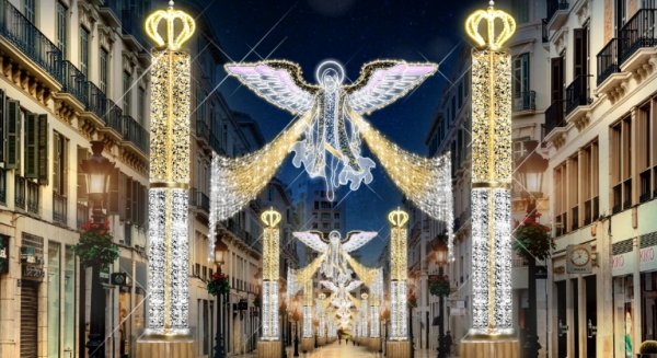 Canal Málaga retransmite en directo el encendido del alumbrado navideño