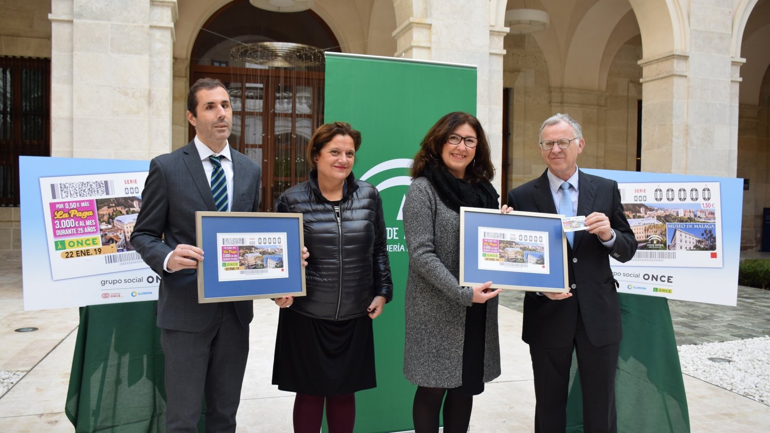 El Museo de Málaga se muestra como referente de la ONCE
