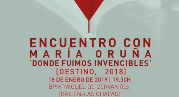 El V ciclo encuentros con autores en bibliotecas municipales trae a Málaga a la novelista María Oruña