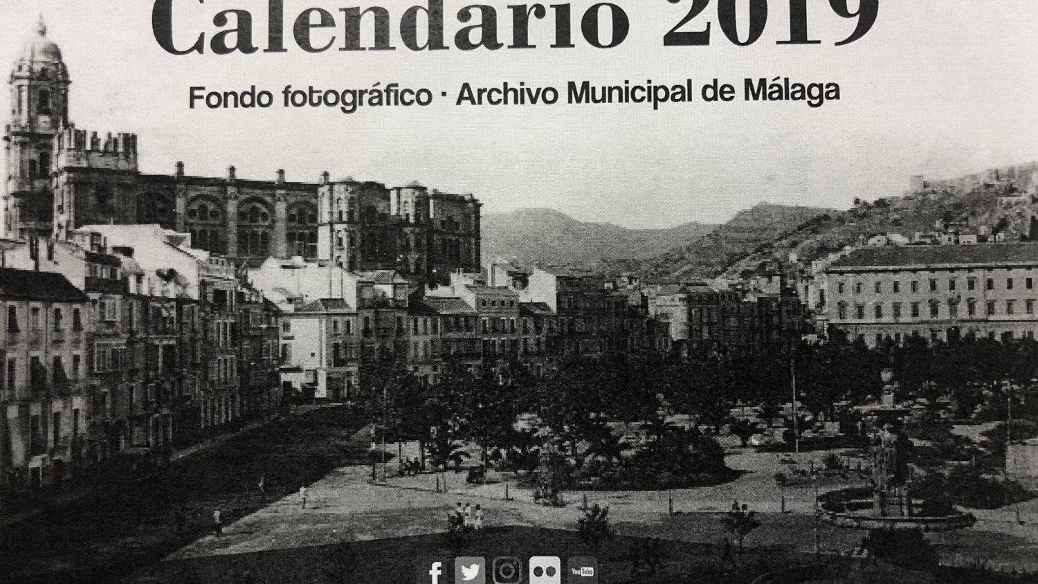 El archivo municipal edita un calendario de 2019 con fotografías antiguas de Málaga