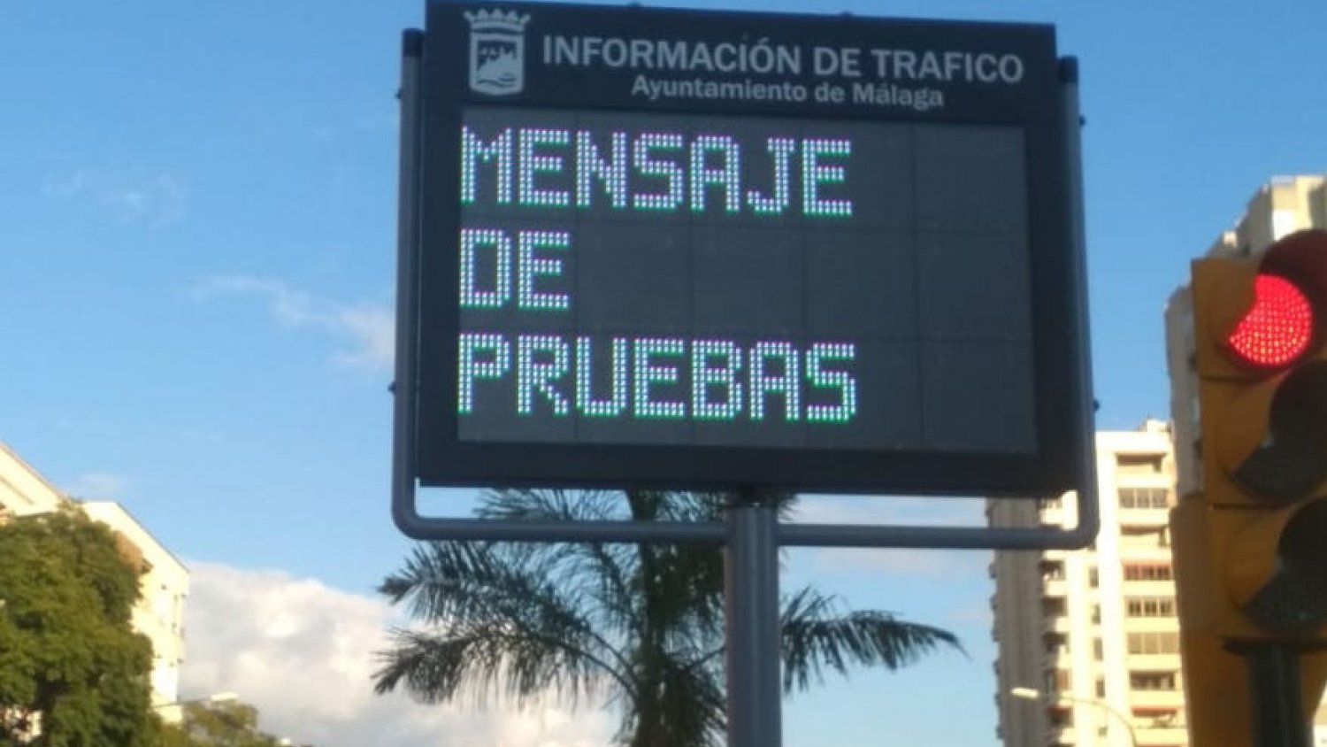 El Ayuntamiento instala dos nuevos paneles para informar sobre la situación del tráfico en la ciudad
