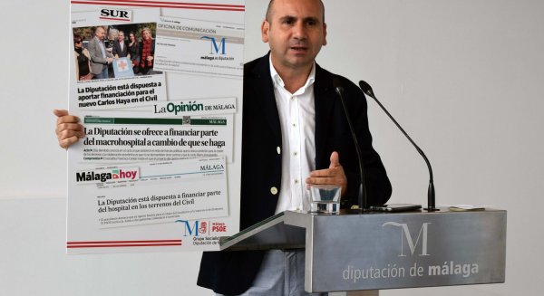 El PSOE acusa a Bendodo de retrasar la licitación del nuevo hospital de Málaga