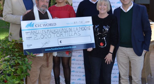 La Fundación CLC World financia el coste de las 2.000 tortillas que Los Ángeles Malagueños de la Noche repartirán