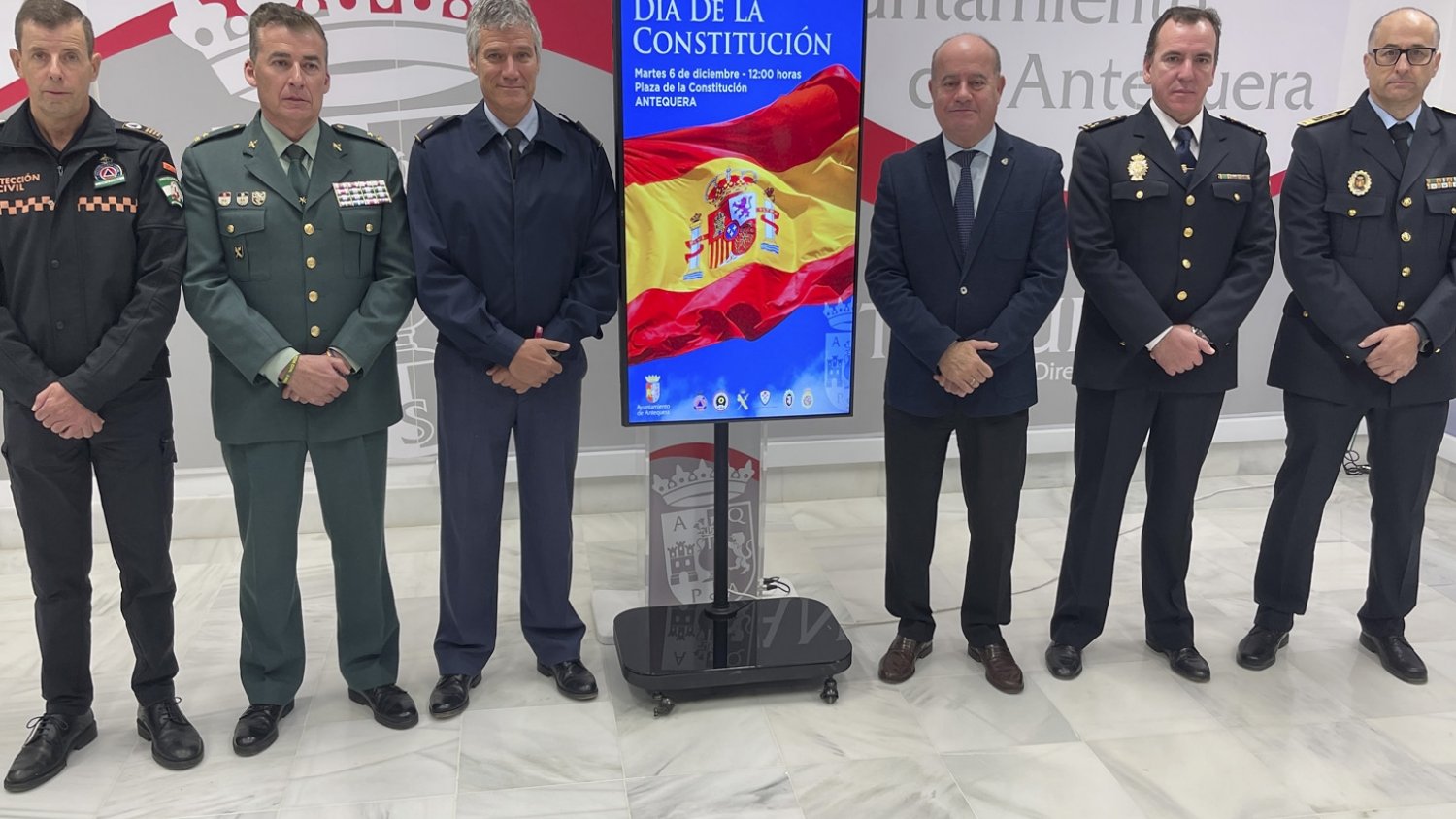 Antequera conmemorara el Día de la Constitución Española con acto un homenaje a la Carta Magna de 1978