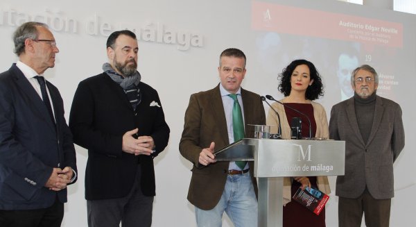 Carlos Álvarez reivindica el Auditorio de la Música con un recital en el Edgar Neville de la Diputación