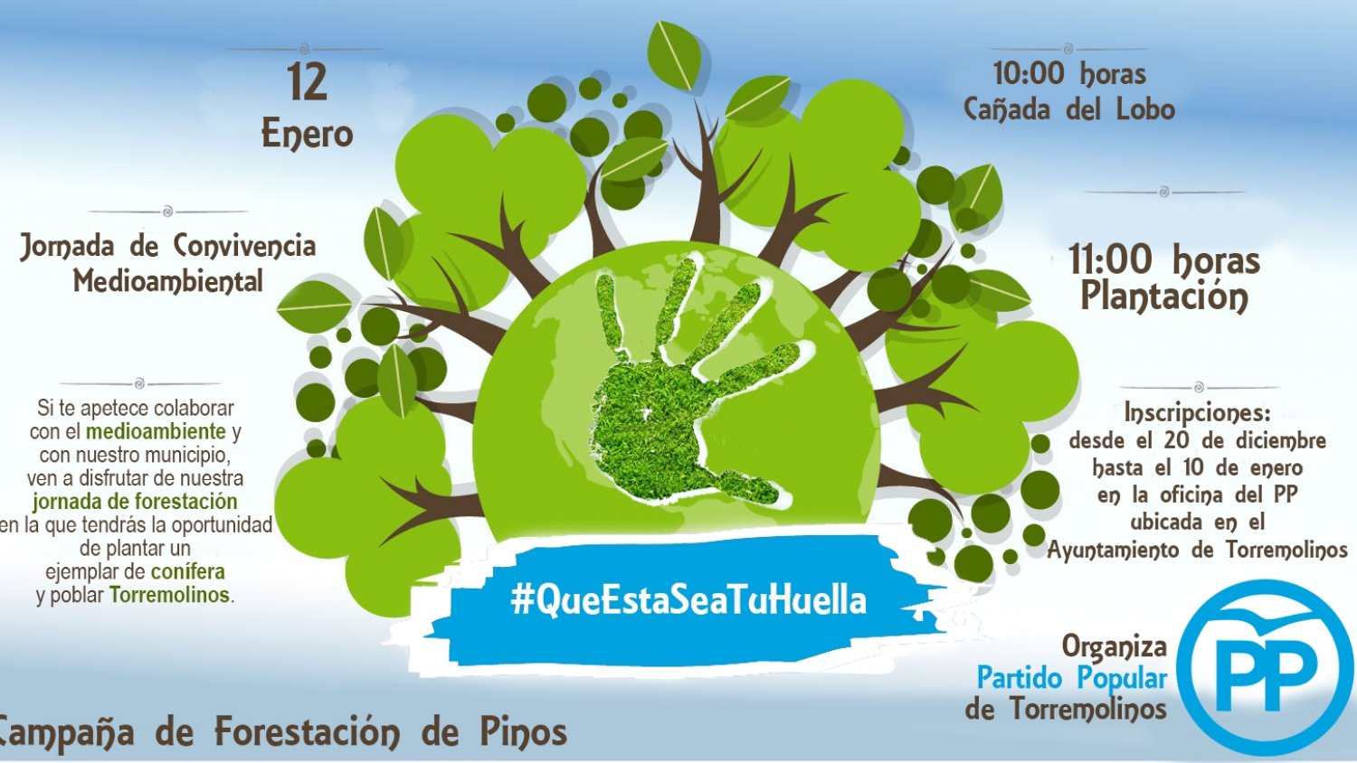 El PP inicia una campaña de forestación en La Cañada del Lobo