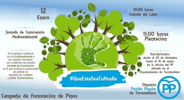 El PP inicia una campaña de forestación en La Cañada del Lobo