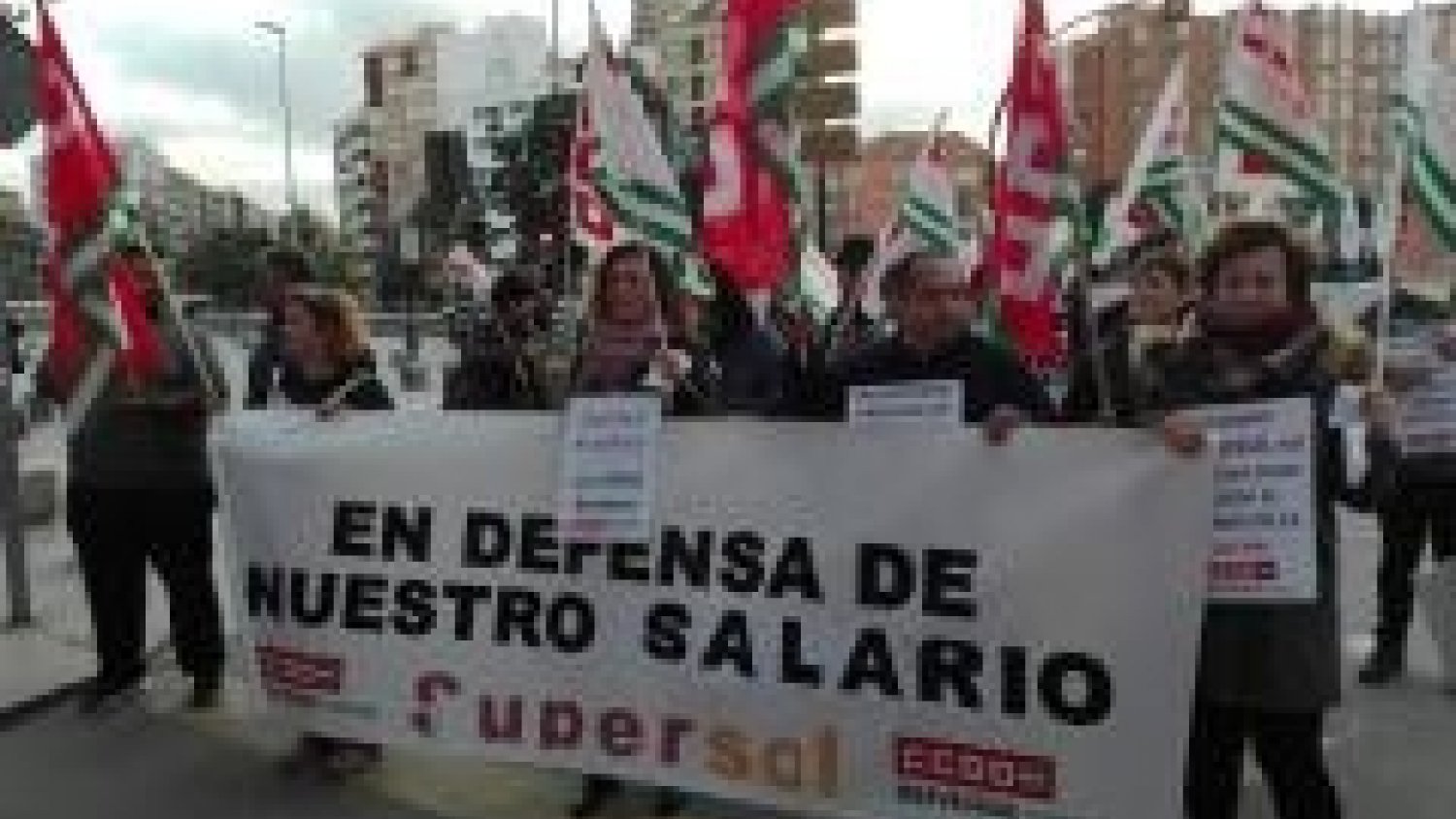 La plantilla de Supersol se moviliza en Málaga por la mejora de sus condiciones laborales