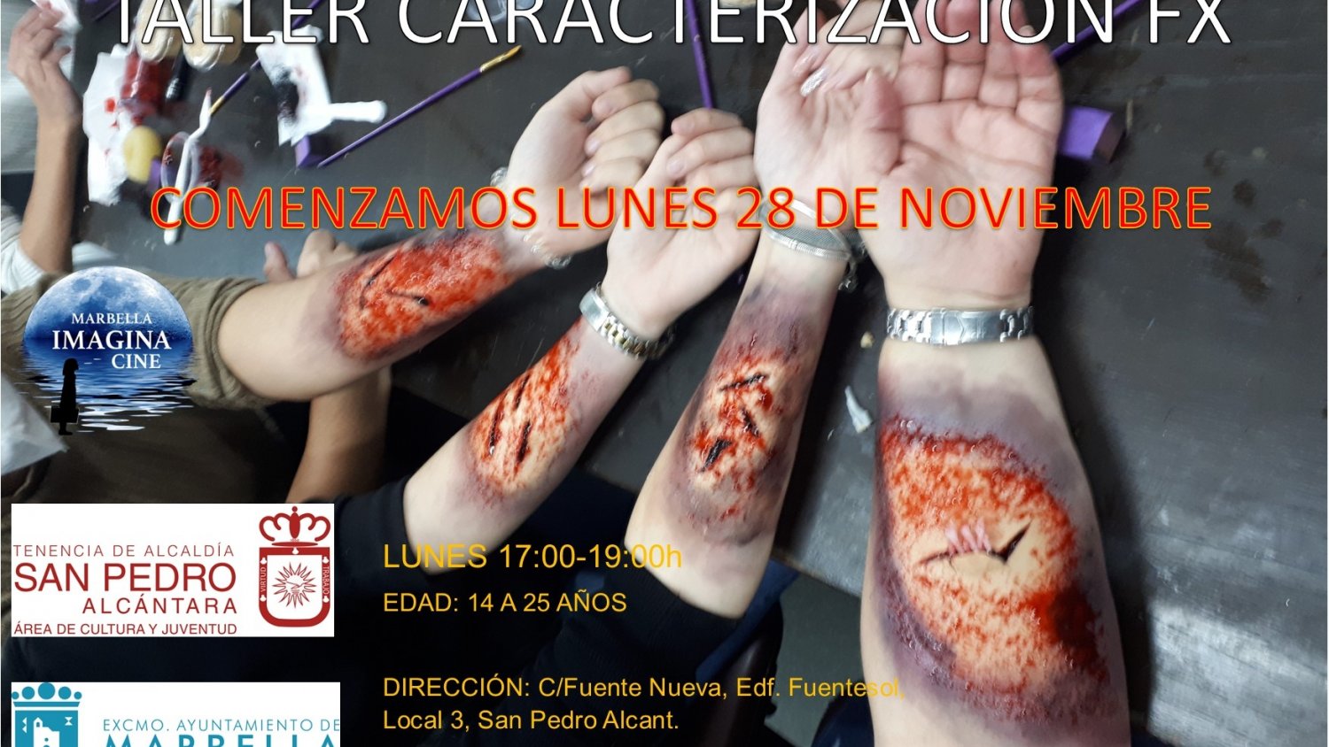 Marbella organiza tres talleres de cine gratuitos dirigidos a jóvenes de entre 12 y 25 años