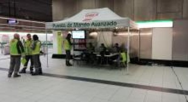 150 efectivos han participado esta pasada noche  en un simulacro con heridos en el Metro de Málaga