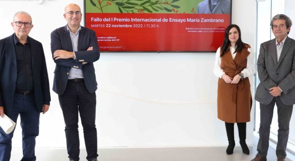 María Rodríguez Lorca, ganadora del I Premio Internacional de Ensayo María Zambrano de la Diputación
