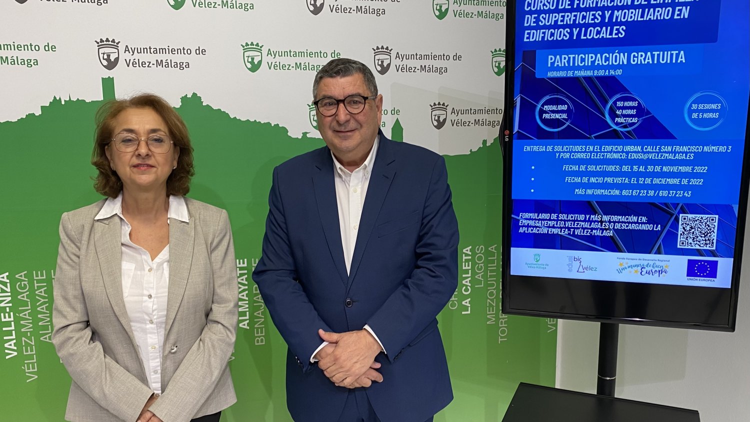Vélez-Málaga ofrece formación gratuita y profesional relacionada con la limpieza de superficies