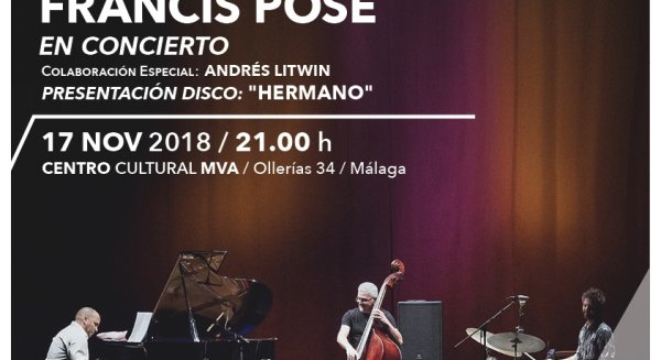 El pianista Daniel Amat y el contrabajista Francis Posé presentarán su disco de jazz latino en el MVA