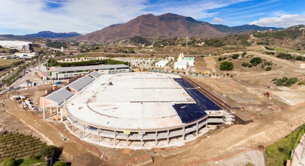 La obra del Estadio de Atletismo y del aparcamiento para mil plazas supera el 60 por ciento de su ejecución