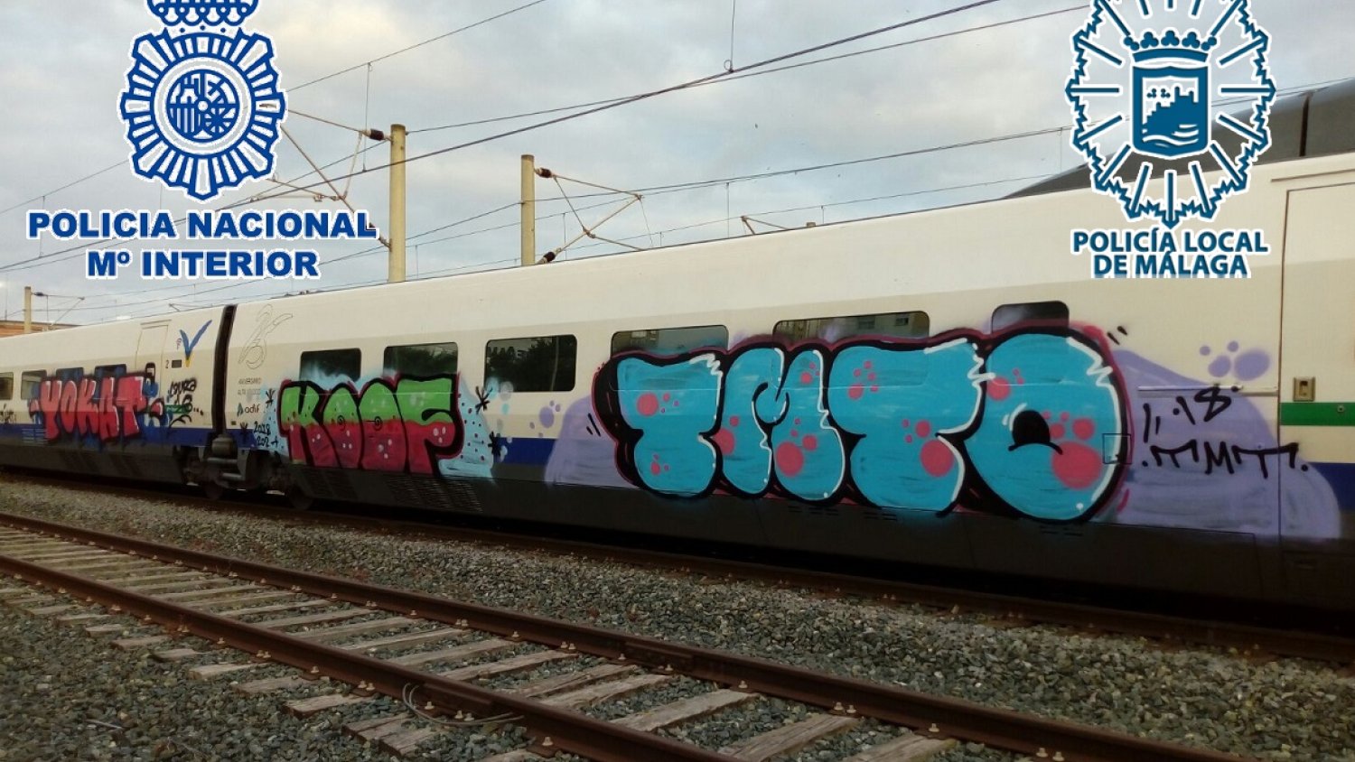 Detienen a tres grafiteros por sumar daños valorados en más de 20.000 euros y pertenencia a grupo criminal