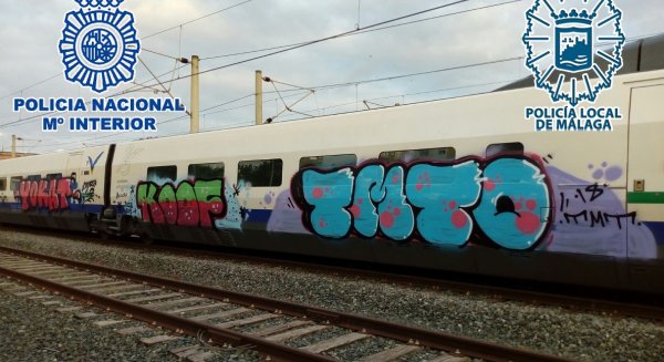 Detienen a tres grafiteros por sumar daños valorados en más de 20.000 euros y pertenencia a grupo criminal