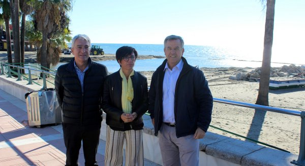 Estepona y Subdelegación del Gobierno informan sobre las actuaciones realizadas en playas tras el temporal