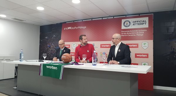 Málaga buscará el Record Guinness de personas botando un balón al mismo tiempo