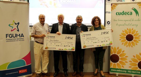 La Fundación General de la UMA entrega 6.830 euros de un concierto solidario a Cudeca y y ACOES Honduras