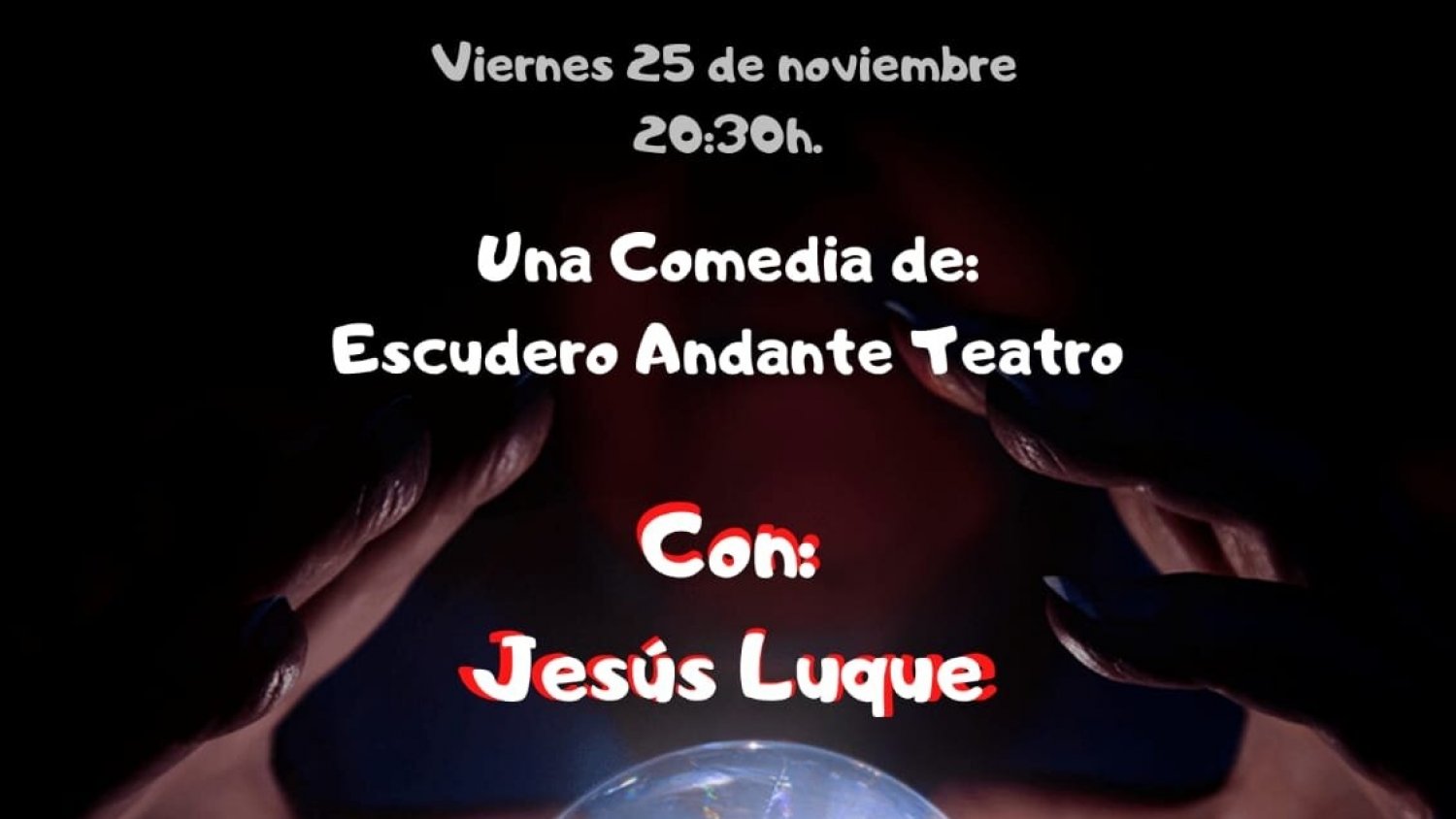 El Centro Cultural Padre Manuel acoge la comedia ‘El Médium’, la nueva obra teatral de Jesús Luque